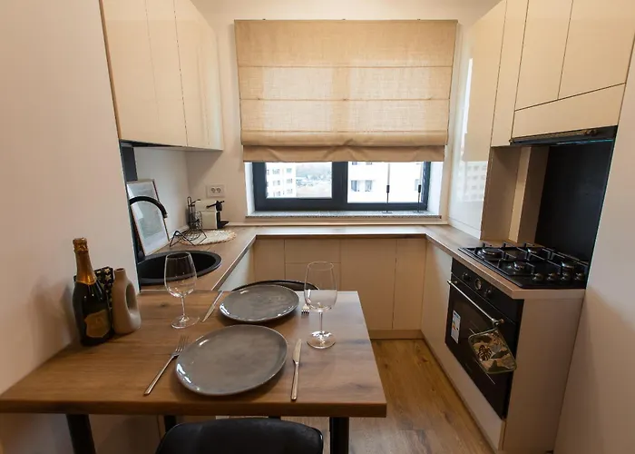 Quiet Modern 1-bedroom In Ivory Pipera Apartment