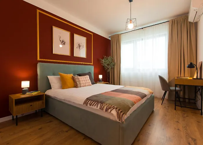 Daire Quiet Modern 1-bedroom In Ivory Pipera Bükreş