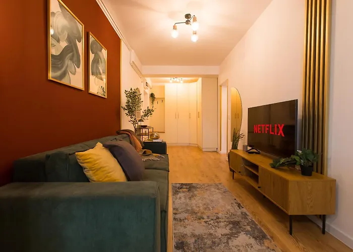 Quiet Modern 1-bedroom In Ivory Pipera * Bükreş
